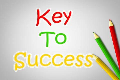 Key to success concept Stock Illustration