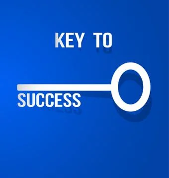 Key for success Stock Illustration