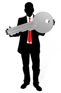 Key to success Stock Illustration