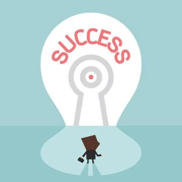 Key to success Illustrazione stock