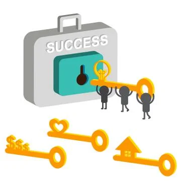 Key success Stock Illustration