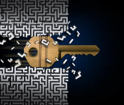 Key To Success 库存插图