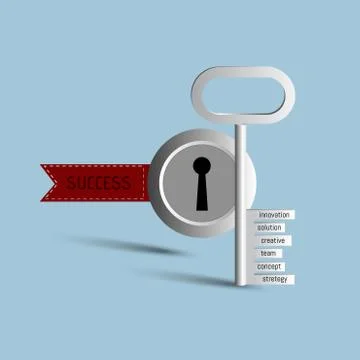 Key success Stock Illustration
