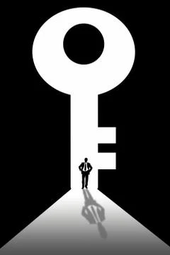 Key to success Illustrazione stock