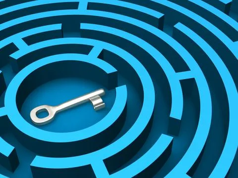 The key to success Stock Illustration