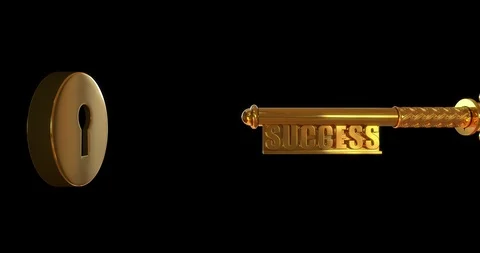 The key of success opens the door Stock Footage 121114667