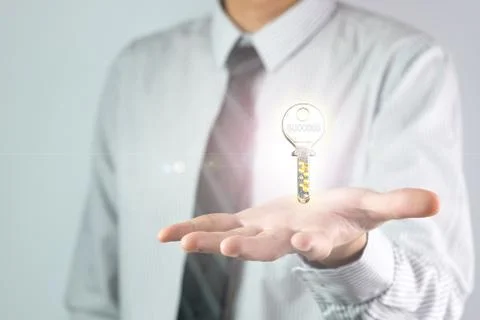 Key to success Stock Photos