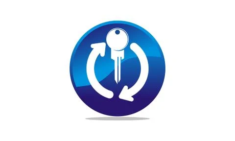 Key of success rotation Stock-Illustration