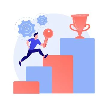 Key to success vector concept metaphor Stock Illustration