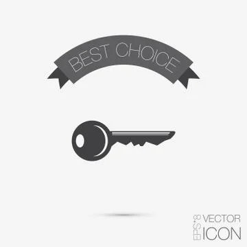 Key symbol icon Stock Illustration