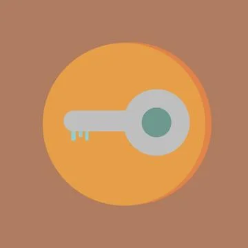 Key symbol icon Stock Illustration