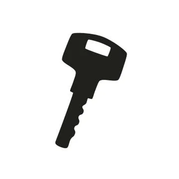 Key symbol isolated on white background Stock Illustration