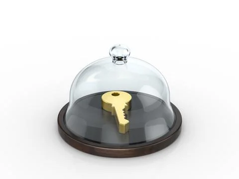 Key symbol under the dome Stock Illustration