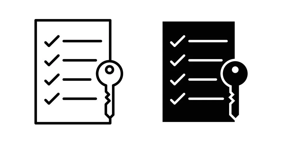 Key takeaway icon black vector isolated on white Stock Illustration