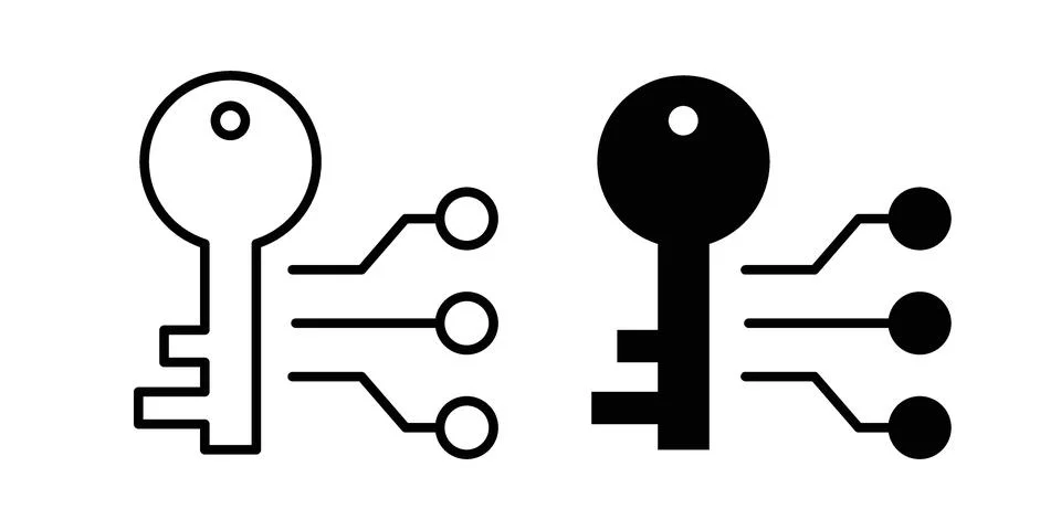 Key takeaway icon vector, illustration icon set Stock Illustration