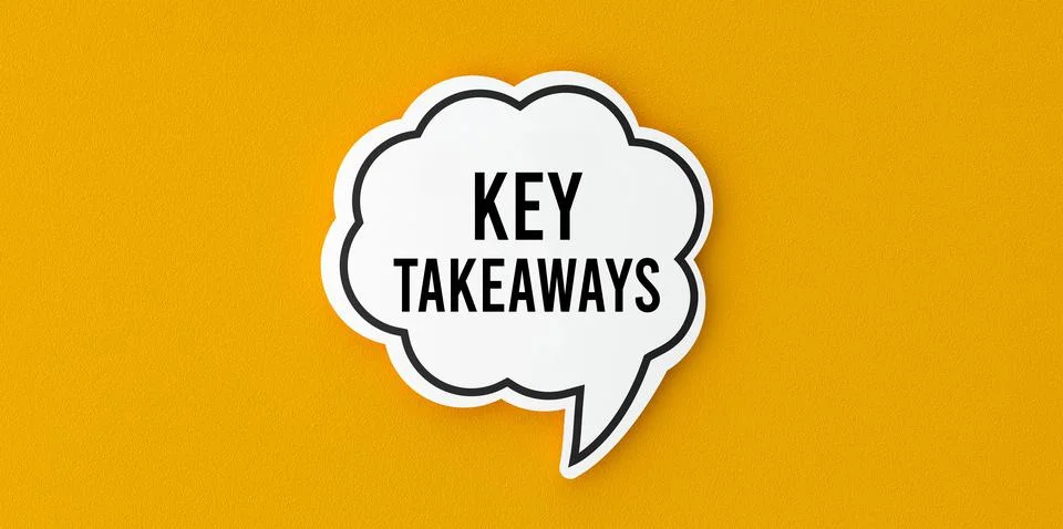 KEY TAkEAWAYS1 Stock Illustration