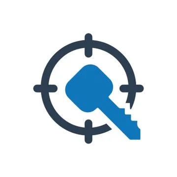 Key Target Icon Stock Illustration