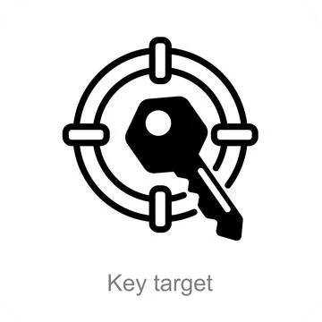 Key target Stock Illustration