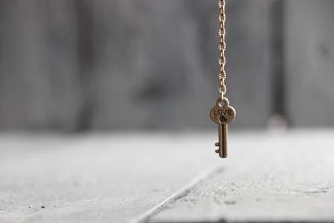 Key with text Love Stock Photos