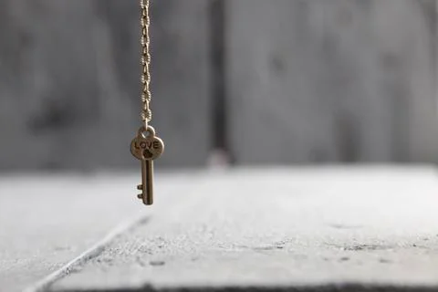 Key with text Love Stock Photos