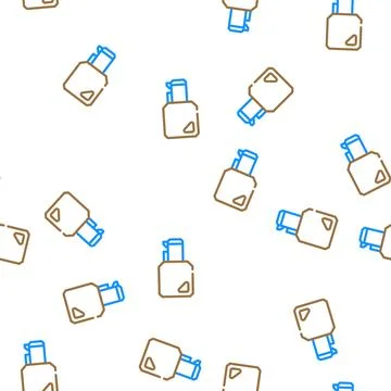Key for twist lock vector seamless pattern Stock Illustration