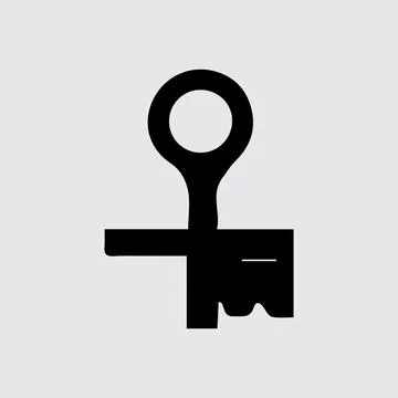 Key vector art illustration Ilustración de archivo