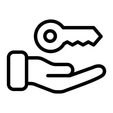 Key Vector Icon Design Illustration Illustrazione stock