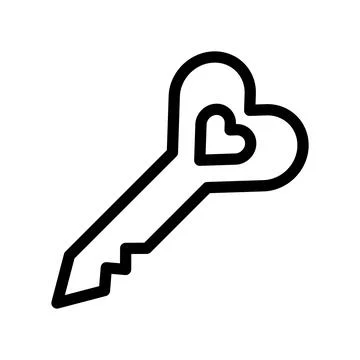 Key Vector Icon Design Illustration Stock Illustration