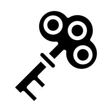 Key Vector Icon Design Illustration Stock Illustration
