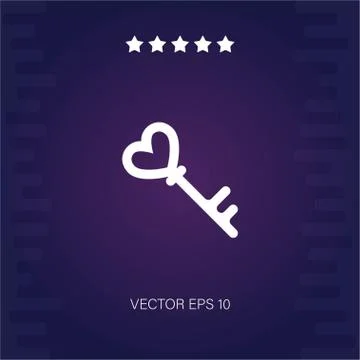 Key vector icon Stock Illustration