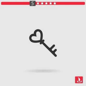 Key vector icon Stock Illustration