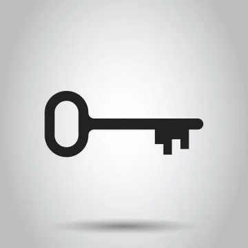 Key vector icon. Key flat illustration. Stockillustratie