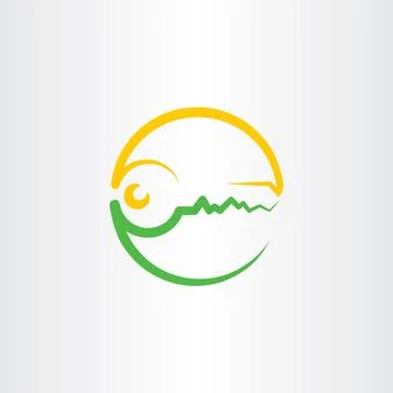 Key vector logo illustration symbol Stock-Illustration
