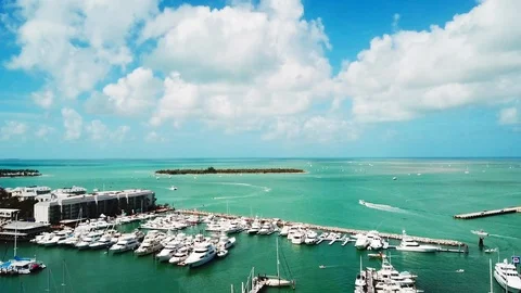 Key West aerial Video stock 87100451