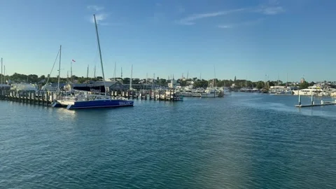 Key West Bight Marina. Luxury yachts and boats at harbour. Key West, Florida 動画素材 339072085