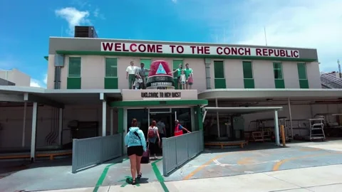 Key West Entering Terminal Stock Footage 232724499