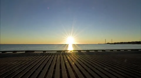 Key West Florida Dock Sun Set Time Lapse Stock Footage 11114140