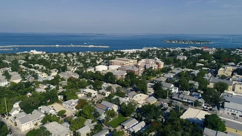 Key West, Florida Drone Push In Stock Footage 94827787