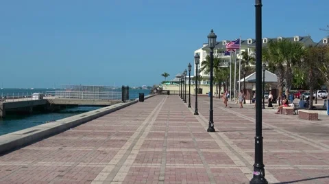 Key West Florida at Sunset Pier Stock Footage 63104683