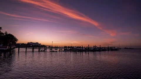 Key West Florida Sunset Timelapse 4k UHD Stock Footage 126866882