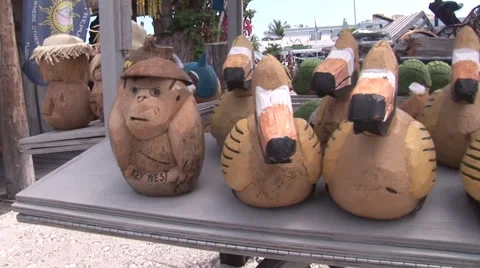 Key West Gift Shop 2 Stock Footage 5328655