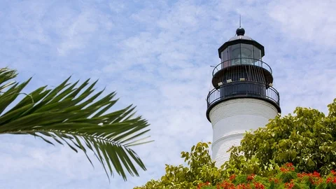 Key West Lighthouse Close Up Stock Footage 94589296