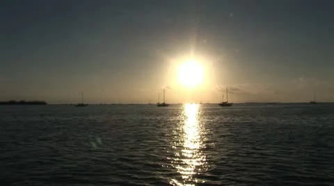 Key West Ocean Sunset Видео 10921289