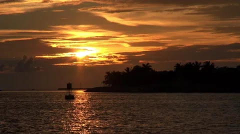 Key West sunset Stock Footage 55171388