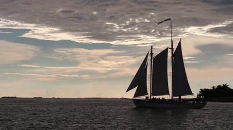 Key West sunset Stock Footage 55452229