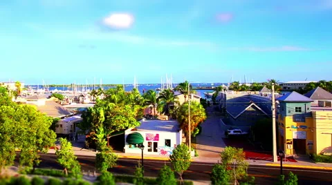 Key West Time Lapse Tilt shift Stock Footage 67052013