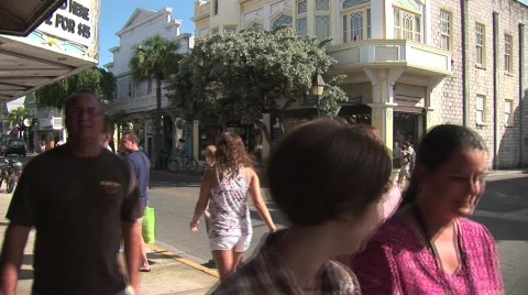 Key west tourists Video stock 839824
