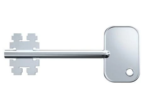 Key on a white background Stock Illustration