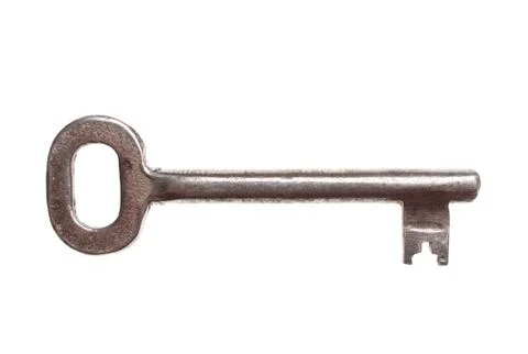 Key on white background Stock Photos