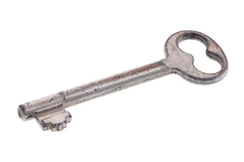Key on white background Stock Photos